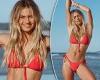 Elyse Knowles slips back into a bikini after giving birth for stunning Seafolly ...