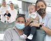 Falkiner completes hotel quarantine with baby son Hunter