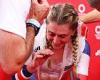 sport news Laura Kenny breaks down in tears after claiming first gold medal since giving ...