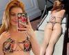 Ariel Winter flaunts stunning figure in patterned thong bikini as she shares ...