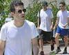 New Bond actor Rami Malek polishes up his tennis skills in LA with good friend ...