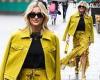 Ashley Roberts is summer ready in a yellow maxi skirt and jacket co-ord as she ...