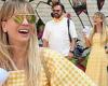Kaley Cuoco shares laugh with crew filming rom com Meet Cute in NYC