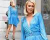 Paris Hilton, 40, looks far from pregnant in dress with small waist