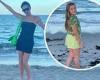 LBD-clad Victoria Beckham jokes she's 'Posh washed up' at Florida beach