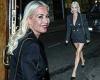 Denise Van Outen shows off her slender legs in tiny hot pants and heels as she ...