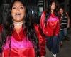 Lizzo turns heads in a vibrant silk red shirt while out for dinner in Los ...
