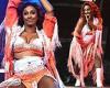Alexandra Burke showcases her enviable curves during risqué performance at ...