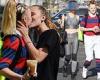 JoJo Siwa kisses her girlfriend before heading into DWTS practice with Bling ...