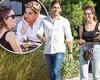 Ashley Benson beams while out to lunch with ex Justin Thorne... 11 YEARS after ...