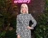 Holly Willoughby looks effortlessly chic in floral monochrome dress