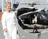 Emilia Fox arrives by helicopter to shoots new scenes for Silent Witness in ...