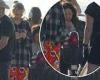 Jodie Comer dresses in pyjamas on set while co-star Sandra Oh rides a mobility ...