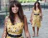 Jenny Powell, 53, cuts a stylish figure in a floral yellow summer dress
