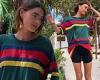 Model Bambi Northwood-Blyth works all her best angles on the beach