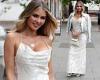 TOWIE's Chloe Sims flaunts her incredible figure in a slinky white dress