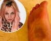 Britney Spears steps on a nail... after sharing a filter-free photo of her butt