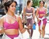 Camila Cabello flashes her midriff in an eye-catching Alo Yoga set while ...