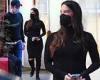 Olivia Munn is radiant in a baby bump-hugging black dress while out with ...