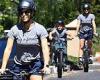 Jennifer Garner rides her bike with her son... while ex Ben Affleck packs on ...