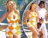 Beyonce rocks sensational romper during Italian holiday on a luxury yacht with ...