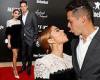 Sarah Hyland sticks out her tongue at fiancé Wells Adams while wearing chic ...