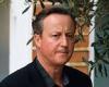 David Cameron misses Boris Johnson's Chequers party
