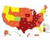 SIXTEEN US states have adult obesity rates of at least 35%, CDC report finds