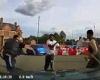 Bloodbath Birmingham: Horrifying moment machete thugs attack rival on busy road