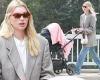 Elsa Hosk spotted out for a stroll with her baby daughter Tuulikki after ...