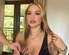 Rita Ora sets pulses racing in a plunging black mini dress in sultry snaps