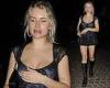 Lottie Moss puts on a leggy display as she steps for The Vamps concert