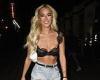 Love Island's Lillie Haynes enjoys a night out in a sheer crop top and tiny hot ...