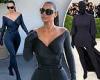 Kim Kardashian dons dramatic black Balenciaga to CVS... bringing her wild Met ...