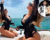 Khloe Kardashian showcases her curves while sunning on a yacht