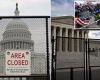 US Capitol is shielded by fences again in preparation for Saturday's 'Justice ...