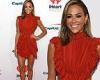 Jana Kramer flashes her legs in red dress at the iHeartRadio Music Festival