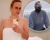 Rebel Wilson strips down to just a towel as she gets a facial