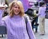 Kate Garraway is all smiles as she stuns in lilac as she pulls off an ...