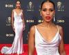 Kerry Washington oozes Old Hollywood glamour in a silk mermaid-style gown at ...