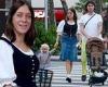 Chloe Sevigny shows off her new brunette hair as she strolls with her ...