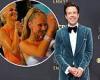 Jason Sudeikis cuts a dapper figure in velvet suit while his Ted Lasso co-stars ...