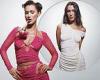 Bella Hadid sizzles in a VERY racy pink dress for Self Portrait collection