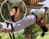 Kourtney Kardashian keeps her flawless form in peak condition while working out ...