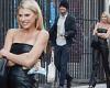 Charlotte McKinney opts for edge in head-to-toe leather for date with boyfriend ...