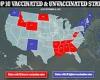 States with the lowest vaccination rates are recording 4 times the deaths as ...