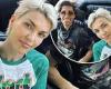 Ruby Rose shows off her edgy new peroxide blonde pixie cut as she hangs out ...