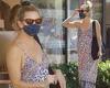 Kate Hudson goes braless in a back-baring romper as she takes a solo shopping ...