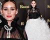 Olivia Palermo turns heads in a massive white feathered skirt at LA premiere of ...