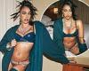 Lourdes Leon showcases her curves in a vinyl bra for Rihanna's Savage X Fenty ...